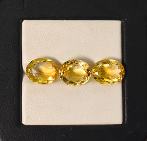 Lote de 5 Piedras de Citrino Natural, Corte Ovalado, Corte Briolette, 18.55 Quilates, Lote de 10.5X8 mm - Product Image 6