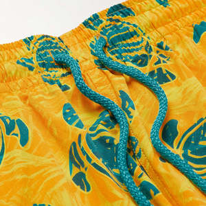 Short de bain homme personnalisé en tissu recyclé, imprimé, uni, avec cordon de serrage, pour la plage et le surf, tenue décontractée pour homme - Product Image 4