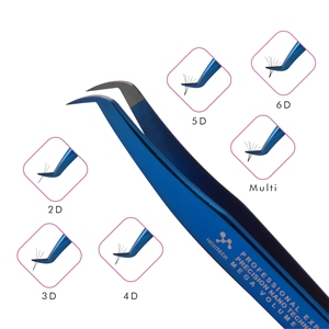 Pince à épiler pour Extension de cils en russe, Volume, pointe étroite, marque privée, haute qualité - Product Image 1