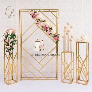 Look attrayant argent brillant poli et plaqué or de haute qualité supports de harlow en métal de meilleure qualité avec designer suspendu en cristal - Product Image 5