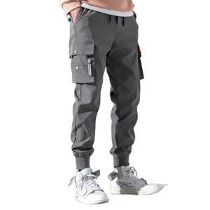 <b>Men's</b> Casual Training <b>Cargo</b> Tactical <b>Work</b> Coverall Breathable Cotton with Multi-Pockets Joggers for Hiking - Product Image 1