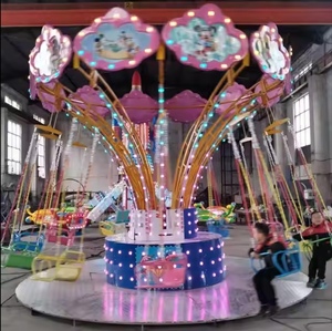 16 places Mini petit parc d'attractions portable Funfair chaises volantes pour enfants balançoire à vendre - Product Image 2