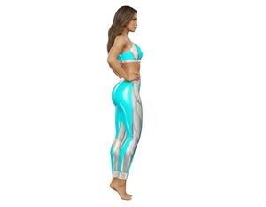 Leggings de yoga et de sport en Nylon Spandex pour le fitness, avec effet ventre plat et rehaussement des fesses - Product Image 4