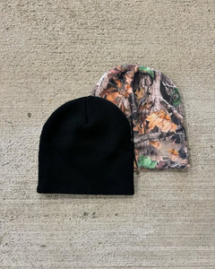 หมวกอะคริลิคผ้าแจ็คการ์ดพิมพ์ลายต้นไม้พิมพ์ดิจิตอลสำหรับฤดูหนาว - Product Image 3