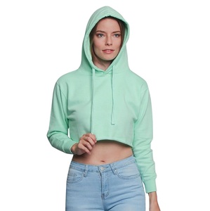 Pull à capuche à manches longues respirant de couleur unie pour femmes style décontracté avec badge de broderie 3D pour le printemps vente en gros - Product Image 6
