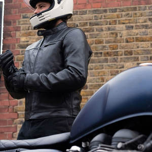 Best Selling High Quality Men's Winter Motorbike <b>Jacket</b> Cow Skin Leather Breathable Windproof <b>Waterproof</b> Stand Collar <b>Thin</b> Style - Product Image 5