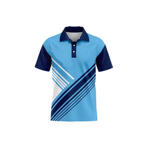 เสื้อโปโลผู้ชายน้ำหนักเบาสำหรับวิ่งกีฬาแห้งเร็วแขนสั้นคอปกเข้ารูป - Product Image 4