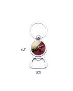 South African Cricket Sports 2-in-1 Plated Stainless Steel Bottle Opener <b>Keyring</b> Fashion Trend Personalized National Office Gift - Product Image 2