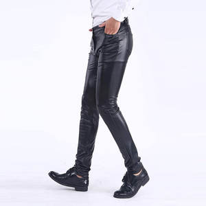 Pantalon décontracté pour homme en cuir véritable de haute qualité, léger, écologique, séchage rapide, couleur unie, best-seller streetwear, coupe droite - Product Image 3