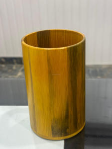 แก้วกาแฟไม้ทำมือแบบขายส่ง เป็นมิตรกับสิ่งแวดล้อม ภาชนะเครื่องดื่มที่ยั่งยืน สไตล์วินเทจ พร้อมหูจับ เหมาะสำหรับเป็นของขวัญ ขายส่งจำนวนมาก สำหรับงานฝีมือ - Product Image 2