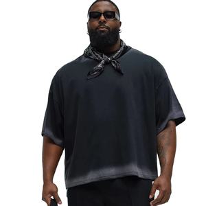 Premium Quality Retro Style Customizable Acid Wash Men Boxy T-shirt Crew Neck Drop Shoulder Acid Washed <b>Baggy</b> T-shirts for MEN - Product Image 1