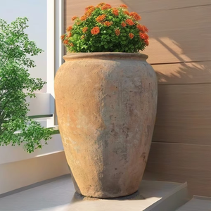 Jardinière en céramique émaillée de haute qualité pour l'extérieur, grande jardinière pour plantes d'intérieur, poterie pour plantes, fourniture d'usine - Product Image 1