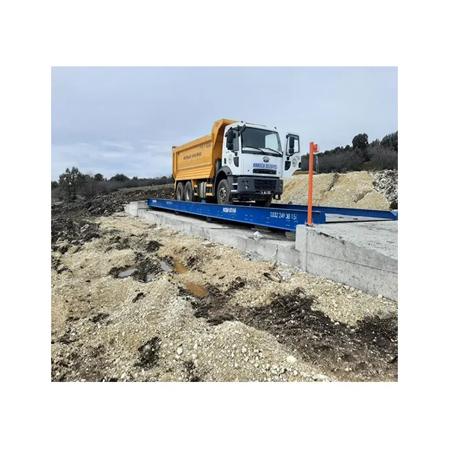 Compre la báscula para camiones TS1 muy fácil de montar y de mover fácilmente a otra área en cualquier momento