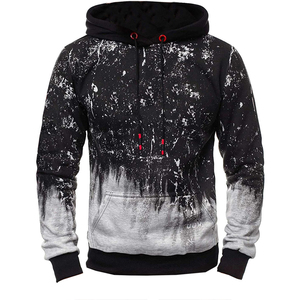 เสื้อมีฮู้ดพิมพ์ลาย Dtg โอเวอร์ไซส์ผ้าฝ้ายเฮฟวี่เวทมีฮู้ดแบบกำหนดเอง - Product Image 1
