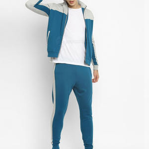 Traje de jogging de algodón ajustado de diseño liso personalizado para hombre 2024, gran oferta, conjuntos de talla grande con cierre de cintura elástica para invierno - Product Image 4