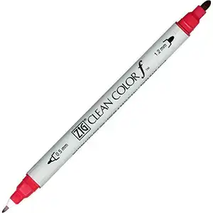 [KURETAKE] Kuretake Zig双尖记号笔清洁颜色F，锗红 (TCS-6000T-029) (5支) 钢笔墨水刷笔漫画pe