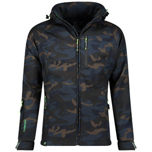 Chaqueta cortavientos Softshell de ajuste moderno con capucha y cremallera Premium con estilo para hombre, chaqueta clásica a prueba de viento al por mayor - Product Image 5