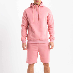 Men's High Street Fashionable Short Hoodie <b>Set</b> Latest Summer Print Design 100% Cotton Quick Dry Made Pakistan High Quality - Product Image 2