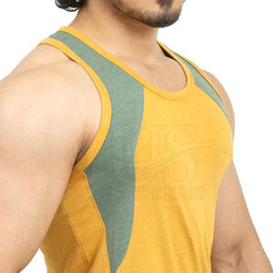 Débardeur d'entraînement sans manches à séchage rapide pour hommes, meilleur style de compression de matériau imprimé pour la musculation, vente en gros - Product Image 6