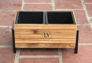 Grossiste de haute qualité, meilleure vente, Jardinières carrées ODM, Jardinières de jardin en bois, Jardinières de légumes, Lot de 2, Fabriqué au Vietnam - Product Image 5