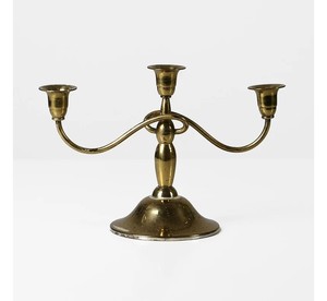 Candelabro Rústico Vintage de Aluminio Hecho a Mano, Ecológico, Tradicional, Antiguo, Decoración Festiva para Navidad, Pascua, Bodas - Product Image 3