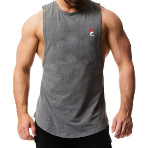 Custom <b>Men's</b> <b>Black</b> <b>Tank</b> <b>Top</b> Quick Dry Knitted Cotton Spandex Gym Workout Gear Hooded Running Fitness Apparel Sublimation Casual - Product Image 2