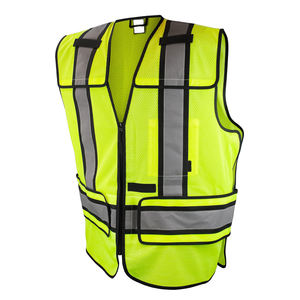 Gilet de sécurité haute visibilité pour la construction, gilet de sécurité réfléchissant haute visibilité pour hommes, vente chaude, 100% polyester respirant - Product Image 1