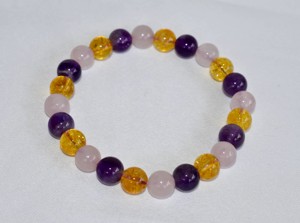 Pulsera de piedras preciosas redondas de 8 mm de calidad premium para sanación emocional, meditación y joyería. - Product Image 1