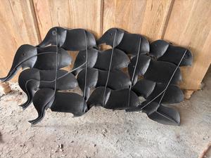 Decoración de pared de elefante de hierro elegante hecha a medida, arte de pared rústico y artístico para hogares y oficinas - Product Image 2