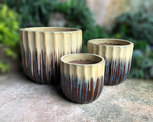 Venta al por mayor de macetas de flores de forma redonda personalizada decoración de jardín sublimación macetas de cerámica para plantas al aire libre balcón colgante - Product Image 3