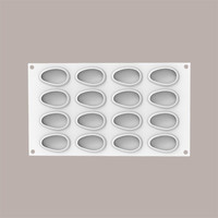 Realistische mango siliconen fruitvorm 57x36H26 mm dessertgereedschap