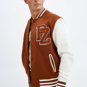 Veste universitaire professionnelle coupe étroite pour homme, vestes universitaires à col montant de qualité supérieure, meilleure vente - Product Image 5