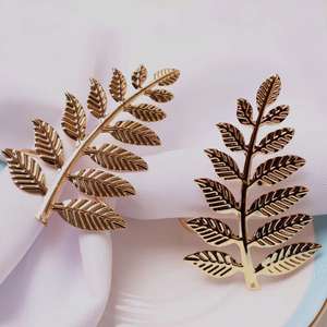 Anillos Decorativos para Servilletas de Metal con Diseño de Lujo, Colores Personalizados Ecológicos para Cenas Elegantes en Casa y Eventos de Boda - Product Image 5