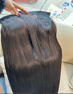 ผมหางม้าทรงตรงสำหรับผู้หญิงผิวดำผมหางม้าเป็นลอนคลื่นน้ำแฟชั่นใหม่ - Product Image 2