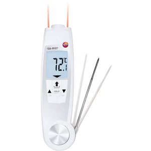Testo 104-IR BT Infravermelho/Penetração Termômetro com Conexão App Cozinha Temperatura Medidor-50 a + 250 ° C - Product Image 1
