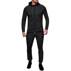 Ensemble d'entraînement d'hiver nouvelle mode pour hommes Taille XL Survêtements avec logo personnalisé de qualité supérieure en tissu polaire de grande taille - Product Image 1