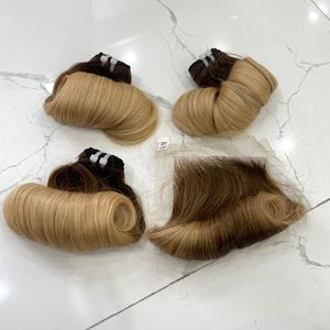 Funmi Bouncy Curl Super Doble Dibujado Un Donante Precio de Fábrica 100% Extensiones de Cabello Humano Vietnamita - Product Image 1