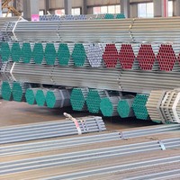Tuyau en acier galvanisé à paroi épaisse, robuste, en acier doux Q195 Q235 Q345, 2,1-3,0 mm, conforme aux normes ASTM GB EN BS, pour barrière de sécurité routière