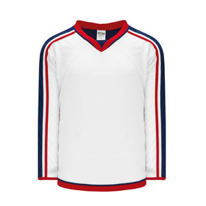 Maillot de hockey sur glace blanc, tissu respirant sur mesure, vente en gros - Product Image 3