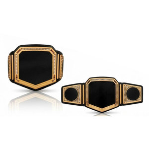 Ceinture de championnat de lutte universelle en alliage de zinc avec plaques métalliques et sangle en cuir véritable, réplique personnalisée du titre de champion - Product Image 5