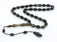Manik-manik Tasbih Islami Berkualitas Tinggi yang Elegan dengan Tali Kuat, Buatan Tangan, Bulat, Sentuhan Nyata, untuk Penggunaan Sehari-hari.