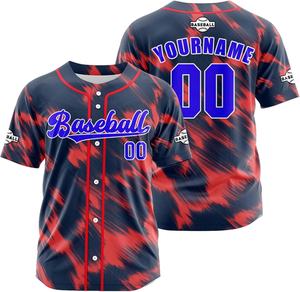Hot Sale Custom Designed Sublimated <b>Baseball</b> <b>Jersey</b> for Women and Men Breathable Printed Name Logo and Number Shirts - Product Image 2