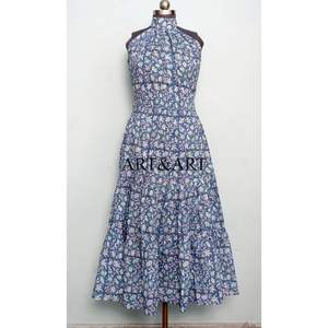 Fashionable Cute Sweet Washable Party Wear Western One Piece <b>Women</b> Multicolor Solid Floral Printed Midi <b>Dress</b> Summer Sleeveless - Product Image 2