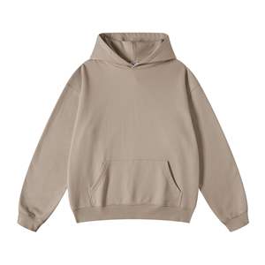 Sudadera con Capucha Unisex de Algodón de Alta Calidad, 380g, Sin Cordones, con Hombros Caídos, Ecológica, Forrada, Lisa, Bordada - Product Image 4