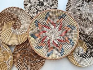 2025 Hot Selling Seagrass Wall Art Deco Sets <b>Baskets</b> and Plates <b>for</b> <b>Hanging</b> Decoration Economical Bulk Purchase Option - Product Image 4