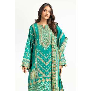 Traje de Verano Verde para Mujer con Adornos Hechos a Mano - Product Image 2