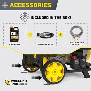 Hot Bán Vô Địch Thiết Bị Điện 12,500 Watt Điện Bắt Đầu Tri Nhiên Liệu Nhà Sao Lưu Máy Phát Điện Di Động + Tất Cả Các Phần & Phụ Kiện - Product Image 6