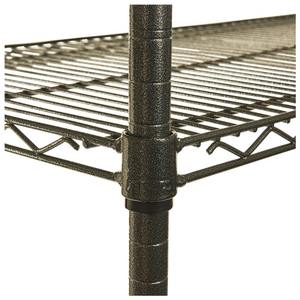 Alera ALESW503618BA Kit de inicio con estantería de alambre de 4 niveles, 36 pulgadas. X 18 Pulgadas X 72 Pulgadas Estante de Almacenamiento Vertical Color Antracita Negro para Uso en Garaje - Product Image 4