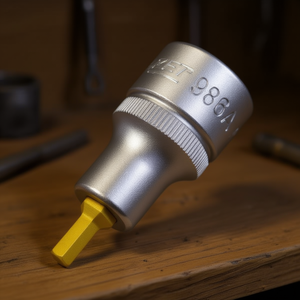 Hazet 1/2 Inch Hexagonal Short Square Screwdriver <b>Socket</b> - Product Image 2