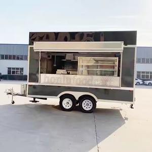 Carro de helado móvil personalizado camión de comida rápida con equipo para hornear remolque de comida callejera remolcable - Product Image 1